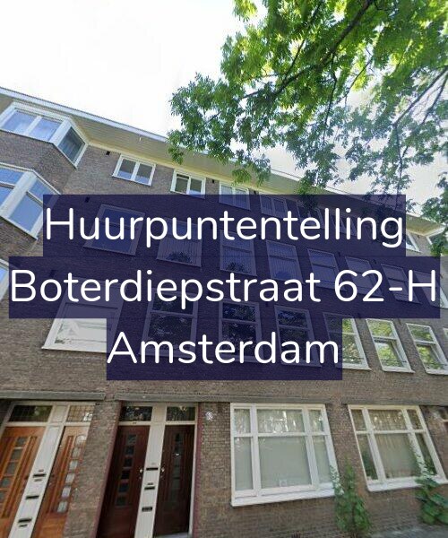 Foto gevel Huurpuntentelling voor Boterdiepstraat 62-H, Amsterdam