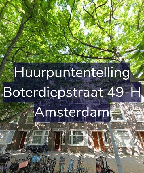 Foto gevel Huurpuntentelling voor Boterdiepstraat 49-H, Amsterdam