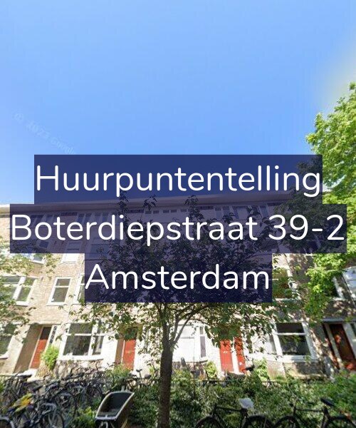 Foto gevel Huurpuntentelling voor Boterdiepstraat 39-2, Amsterdam