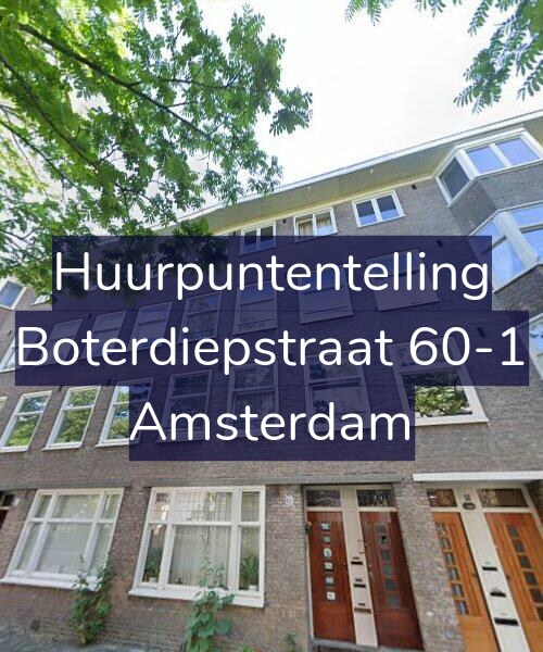 Foto gevel Huurpuntentelling voor Boterdiepstraat 60-1, Amsterdam