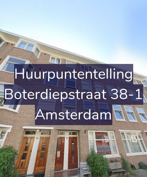 Foto gevel Huurpuntentelling voor Boterdiepstraat 38-1, Amsterdam