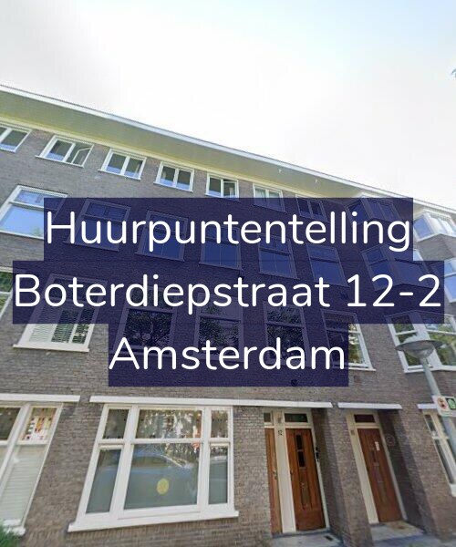 Foto gevel Huurpuntentelling voor Boterdiepstraat 12-2, Amsterdam