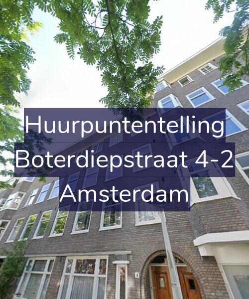 Foto gevel Huurpuntentelling voor Boterdiepstraat 4-2, Amsterdam