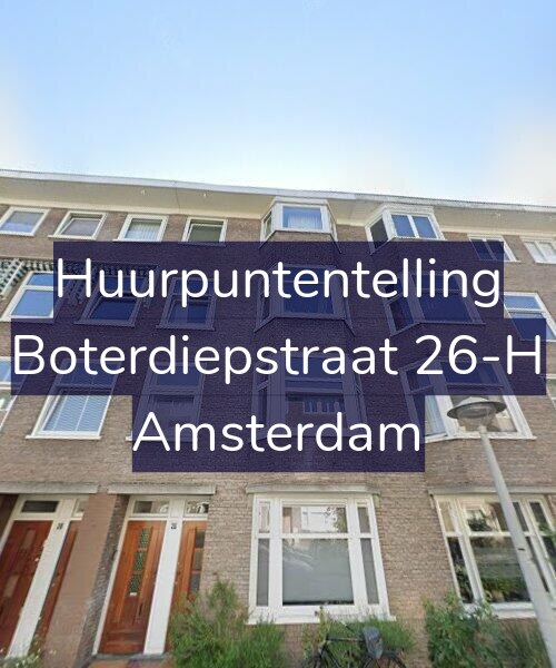 Foto gevel Huurpuntentelling voor Boterdiepstraat 26-H, Amsterdam
