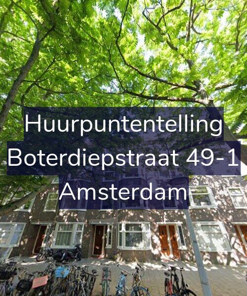 Foto gevel Huurpuntentelling voor Boterdiepstraat 49-1, Amsterdam