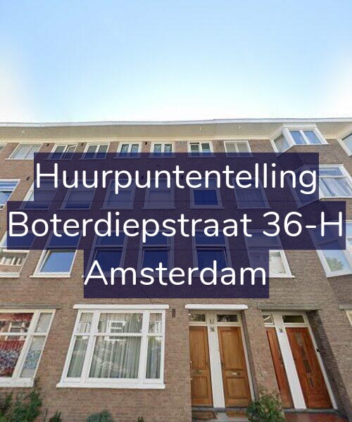 Foto gevel Huurpuntentelling voor Boterdiepstraat 36-H, Amsterdam