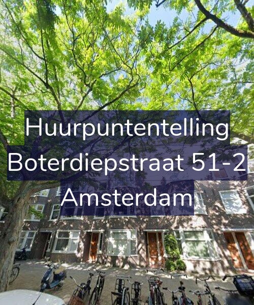 Foto gevel Huurpuntentelling voor Boterdiepstraat 51-2, Amsterdam