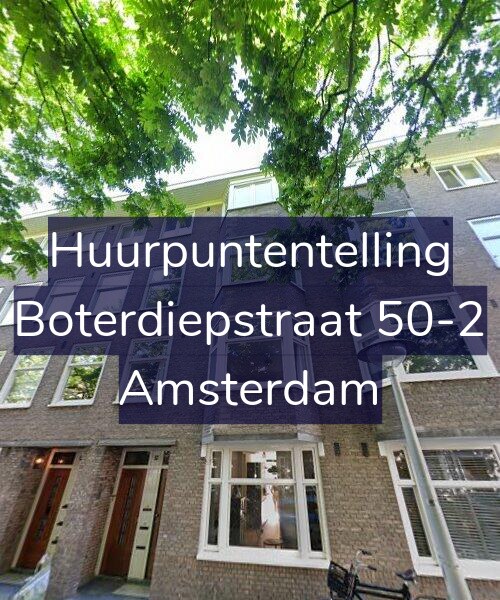Foto gevel Huurpuntentelling voor Boterdiepstraat 50-2, Amsterdam