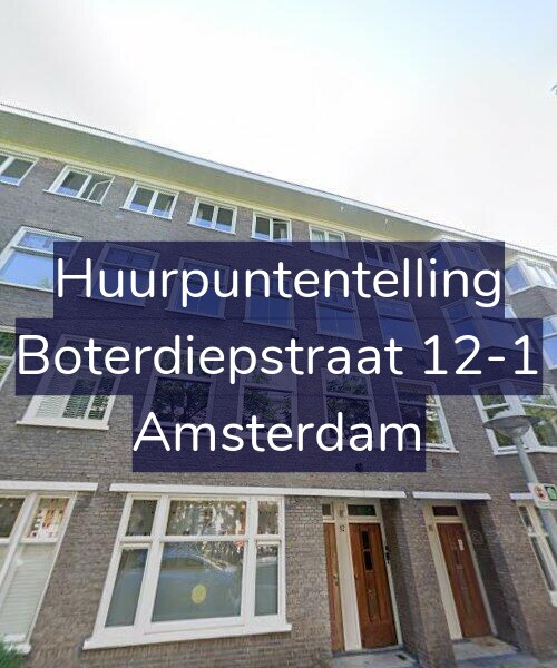 Foto gevel Huurpuntentelling voor Boterdiepstraat 12-1, Amsterdam