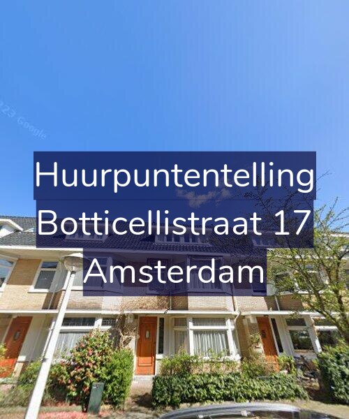 Foto gevel Huurpuntentelling voor Botticellistraat 17, Amsterdam