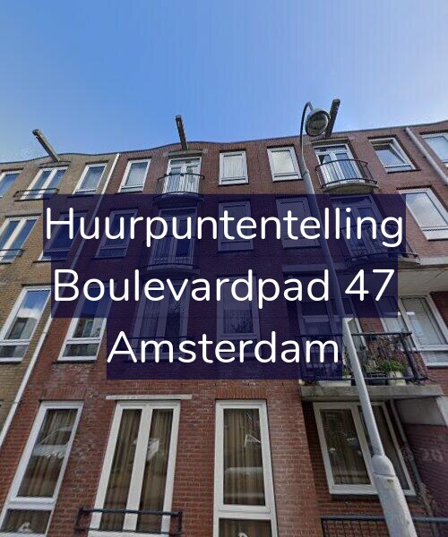 Foto gevel Huurpuntentelling voor Boulevardpad 47, Amsterdam