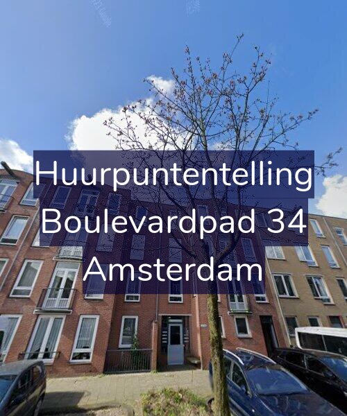 Foto gevel Huurpuntentelling voor Boulevardpad 34, Amsterdam