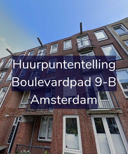 Foto gevel Huurpuntentelling voor Boulevardpad 9-B, Amsterdam