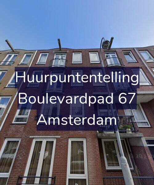 Foto gevel Huurpuntentelling voor Boulevardpad 67, Amsterdam