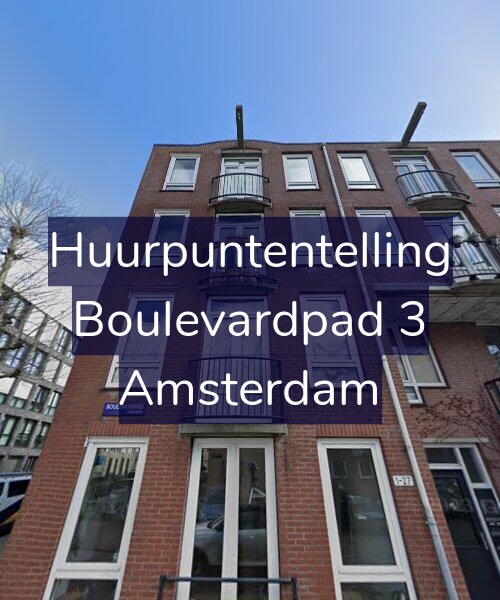 Foto gevel Huurpuntentelling voor Boulevardpad 3, Amsterdam