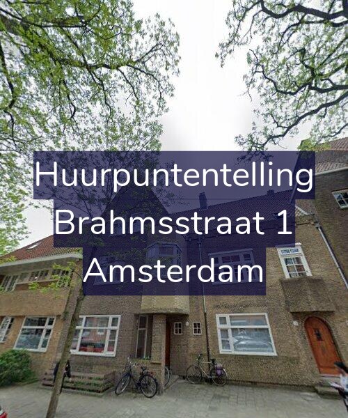 Foto gevel Huurpuntentelling voor Brahmsstraat 1, Amsterdam