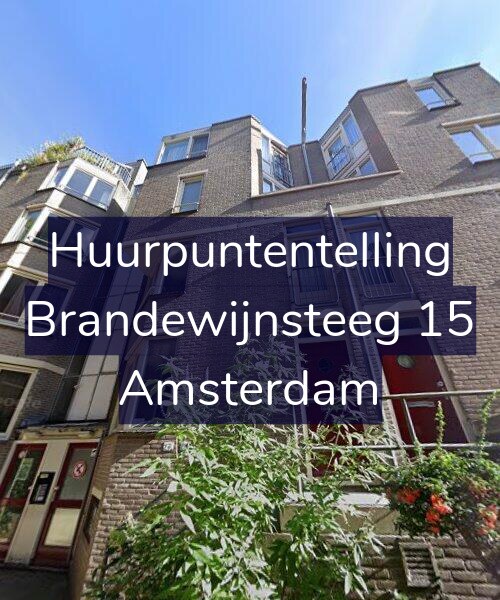 Foto gevel Huurpuntentelling voor Brandewijnsteeg 15, Amsterdam