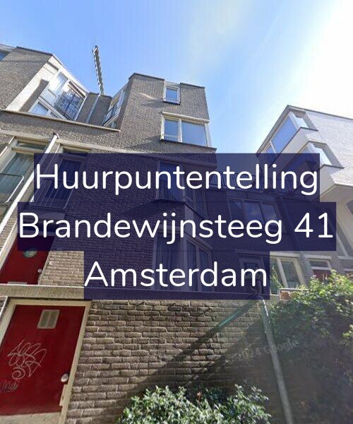 Foto gevel Huurpuntentelling voor Brandewijnsteeg 41, Amsterdam