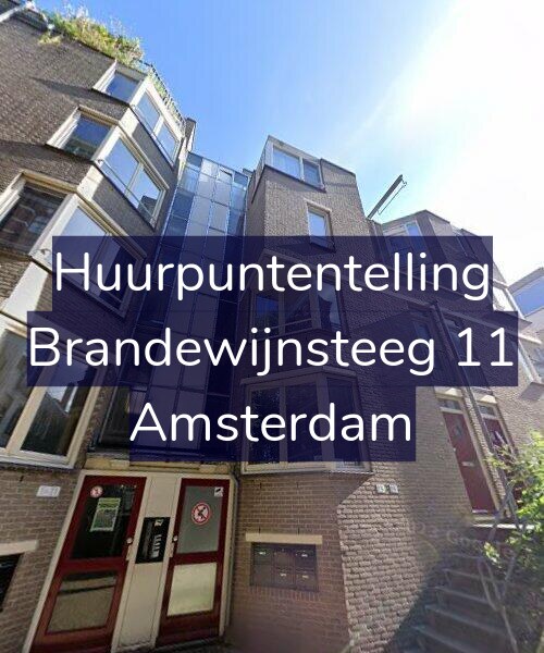 Foto gevel Huurpuntentelling voor Brandewijnsteeg 11, Amsterdam