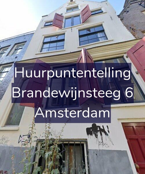 Foto gevel Huurpuntentelling voor Brandewijnsteeg 6, Amsterdam