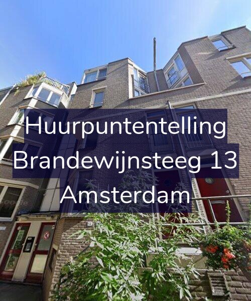 Foto gevel Huurpuntentelling voor Brandewijnsteeg 13, Amsterdam