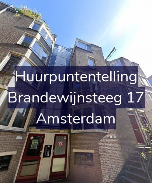 Foto gevel Huurpuntentelling voor Brandewijnsteeg 17, Amsterdam