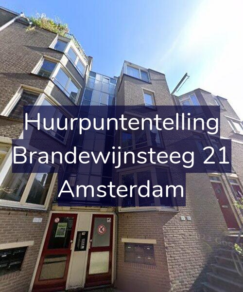 Foto gevel Huurpuntentelling voor Brandewijnsteeg 21, Amsterdam