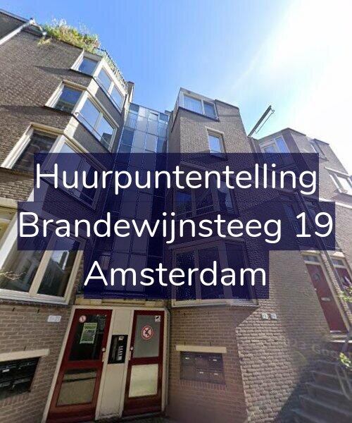 Foto gevel Huurpuntentelling voor Brandewijnsteeg 19, Amsterdam