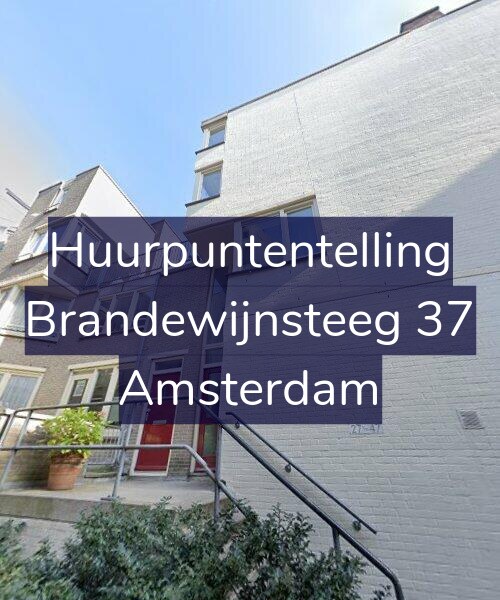 Foto gevel Huurpuntentelling voor Brandewijnsteeg 37, Amsterdam