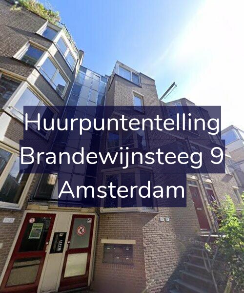 Foto gevel Huurpuntentelling voor Brandewijnsteeg 9, Amsterdam