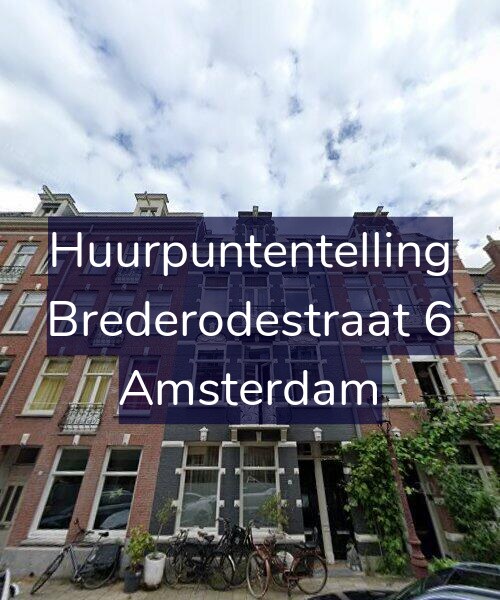 Foto gevel Huurpuntentelling voor Brederodestraat 6, Amsterdam