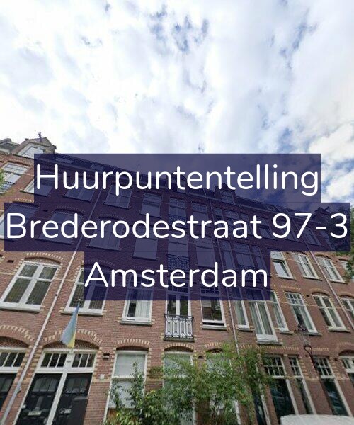 Foto gevel Huurpuntentelling voor Brederodestraat 97-3, Amsterdam