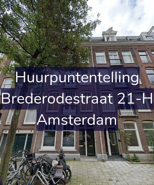 Foto gevel Huurpuntentelling voor Brederodestraat 21-H, Amsterdam