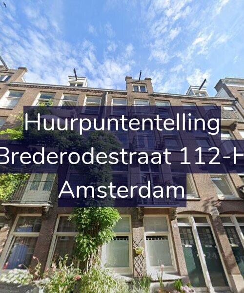 Foto gevel Huurpuntentelling voor Brederodestraat 112-H, Amsterdam