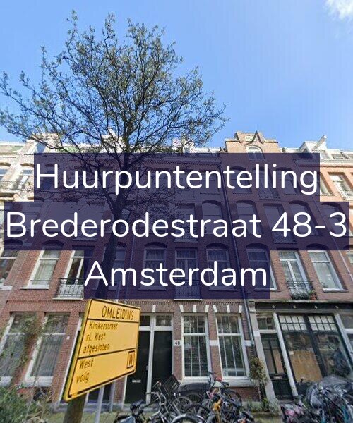 Foto gevel Huurpuntentelling voor Brederodestraat 48-3, Amsterdam