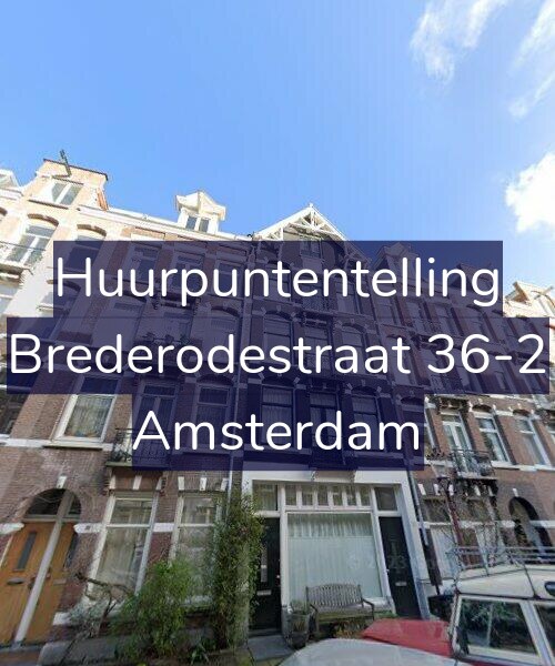 Foto gevel Huurpuntentelling voor Brederodestraat 36-2, Amsterdam