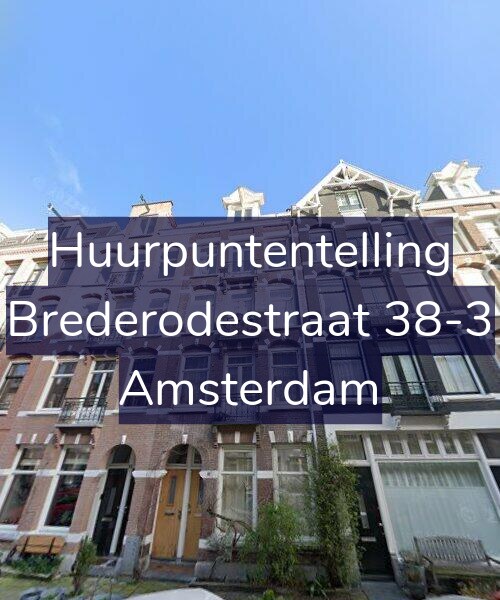 Foto gevel Huurpuntentelling voor Brederodestraat 38-3, Amsterdam