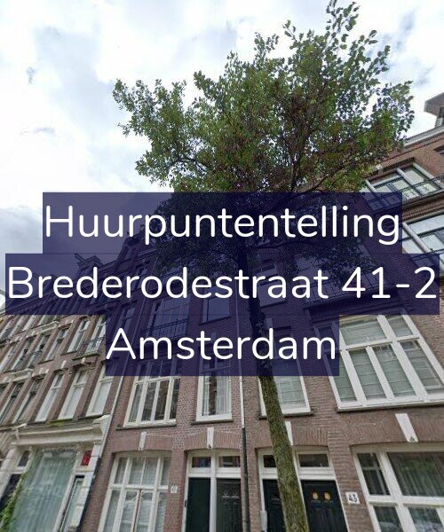 Foto gevel Huurpuntentelling voor Brederodestraat 41-2, Amsterdam