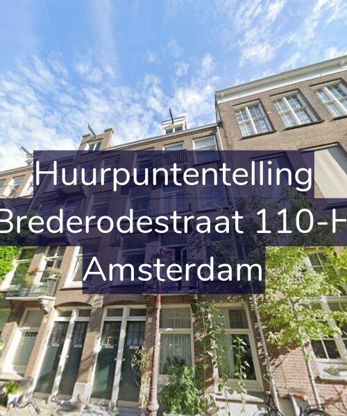Foto gevel Huurpuntentelling voor Brederodestraat 110-H, Amsterdam