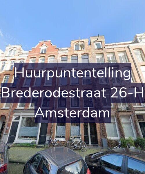 Foto gevel Huurpuntentelling voor Brederodestraat 26-H, Amsterdam