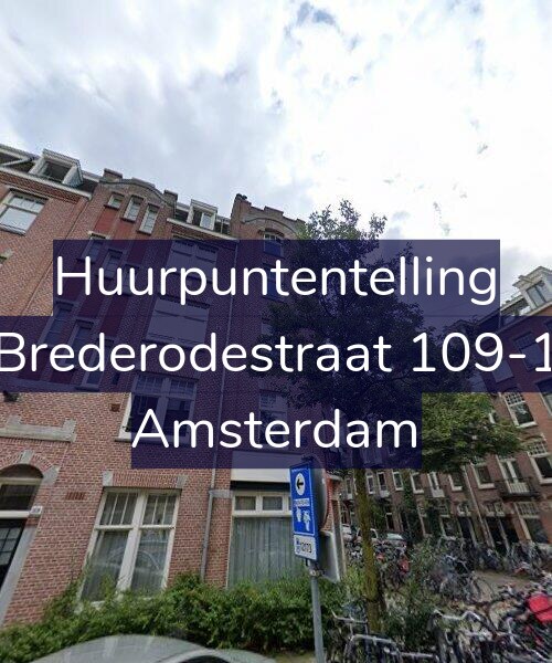 Foto gevel Huurpuntentelling voor Brederodestraat 109-1, Amsterdam