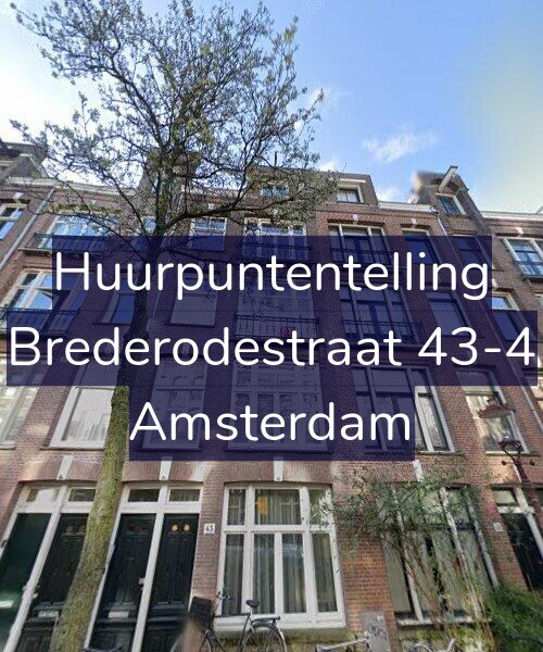 Foto gevel Huurpuntentelling voor Brederodestraat 43-4, Amsterdam