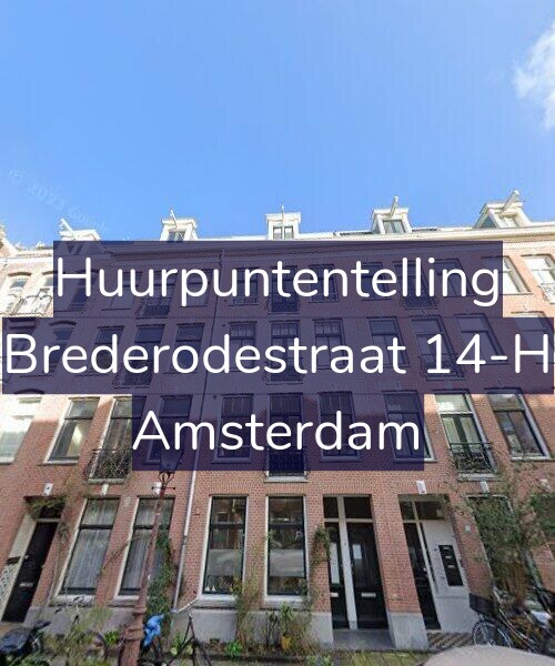 Foto gevel Huurpuntentelling voor Brederodestraat 14-H, Amsterdam