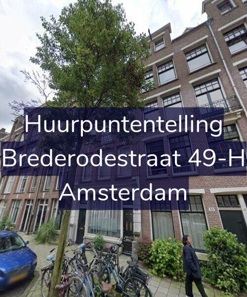 Foto gevel Huurpuntentelling voor Brederodestraat 49-H, Amsterdam