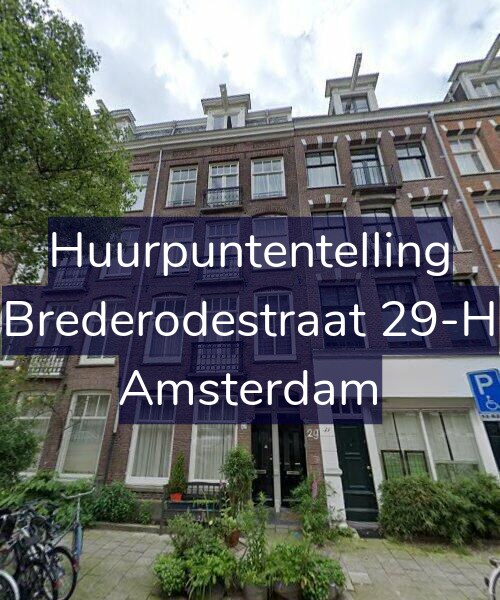 Foto gevel Huurpuntentelling voor Brederodestraat 29-H, Amsterdam