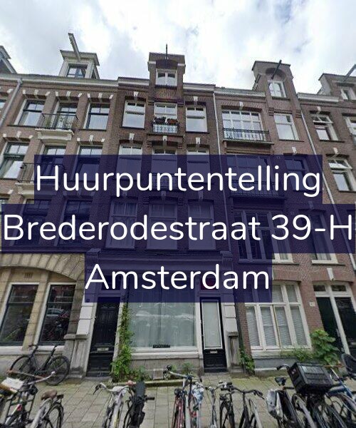 Foto gevel Huurpuntentelling voor Brederodestraat 39-H, Amsterdam