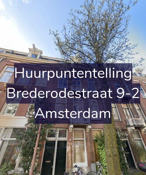 Foto gevel Huurpuntentelling voor Brederodestraat 9-2, Amsterdam