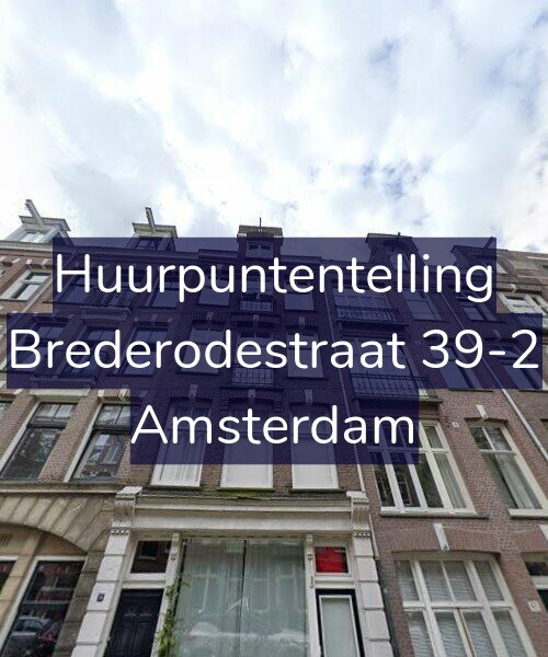 Foto gevel Huurpuntentelling voor Brederodestraat 39-2, Amsterdam