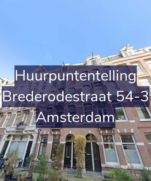 Foto gevel Huurpuntentelling voor Brederodestraat 54-3, Amsterdam