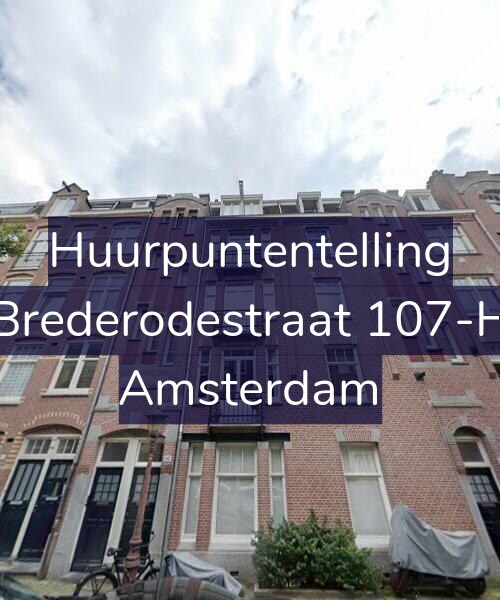 Foto gevel Huurpuntentelling voor Brederodestraat 107-H, Amsterdam